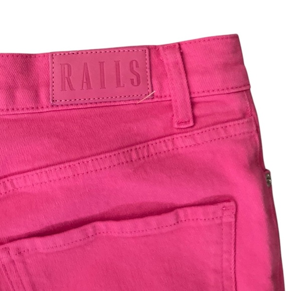 Rails The Getty High Rise Wide Leg Jeans in Hibiscus Pink Revolve Style - Picture 5 of 11